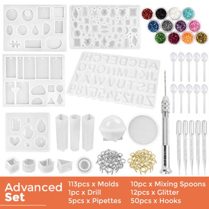 🌺 191pcs Resin Silicone Molds DIY Kit 🇺🇸 Made in USA