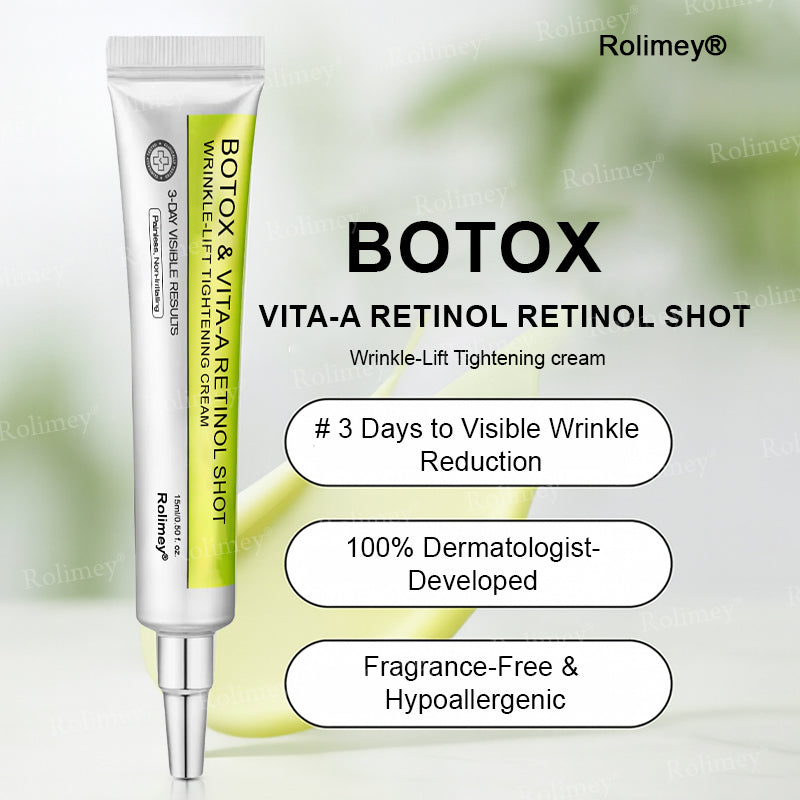 👨‍⚕️💙Made and shipped from Australia 💫Rolimey® Botox & Vita-A Retinol Shot Wrinkle-Lift Tightening cream - Last Day Promotion 70% OFF