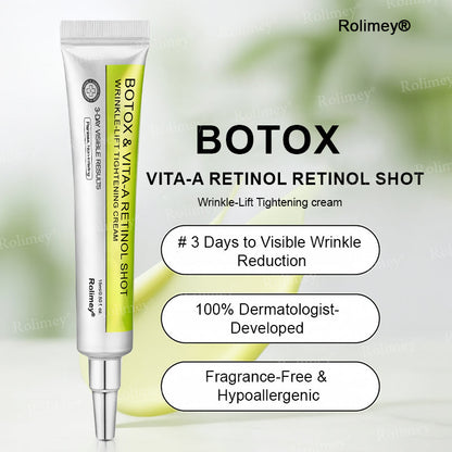 👨‍⚕️💙Made and shipped from Australia 💫Rolimey® Botox & Vita-A Retinol Shot Wrinkle-Lift Tightening cream - Last Day Promotion 70% OFF