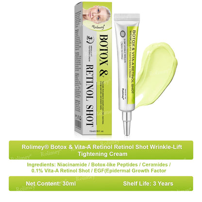 👨‍⚕️💙Made and shipped from Australia 💫Rolimey® Botox & Vita-A Retinol Shot Wrinkle-Lift Tightening cream - Last Day Promotion 70% OFF