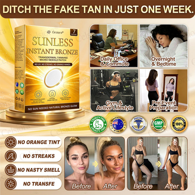 𝑶𝒇𝒇𝒊𝒄𝒊𝒂𝒍 𝑺𝒕𝒐𝒓𝒆 | ☀️ Celsiora® 𝐒𝐮𝐧𝐥𝐞𝐬𝐬 𝐈𝐧𝐬𝐭𝐚𝐧𝐭 𝐁𝐫𝐨𝐧𝐳𝐞 𝐓𝐚𝐧𝐧𝐢𝐧𝐠 𝐌𝐢𝐜𝐫𝐨𝐧𝐞𝐞𝐝𝐥𝐞 𝐏𝐚𝐭𝐜𝐡  (𝐉𝐮𝐬𝐭 𝐨𝐧𝐜𝐞 𝐚 𝐝𝐚𝐲) 𝐕𝐢𝐬𝐢𝐛𝐥𝐞 𝐁𝐫𝐨𝐧𝐳𝐞 𝐆𝐥𝐨𝐰 𝐢𝐧 𝟕 𝐃𝐚𝐲𝐬 ✅ 𝐍𝐨 𝐔𝐕, 𝐍𝐨 𝐎𝐫𝐚𝐧𝐠𝐞, 𝐍𝐨 𝐒𝐭𝐫𝐞𝐚𝐤𝐬, 𝐍𝐨 𝐃𝐇𝐀, 𝐍𝐨 𝐌𝐞𝐬𝐬. (upsell)