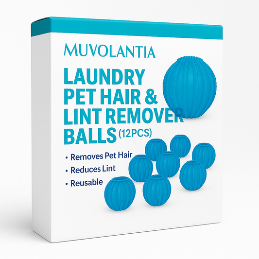 Muvolantia Laundry Pet Hair & Lint Remover Balls (12pcs)