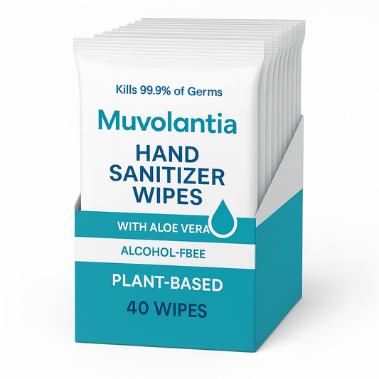 Muvolantia Plant Based Antibacterial Hand Wipes 20pcs (10packs)