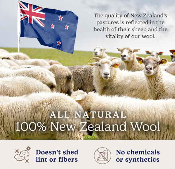 Muvolantia Natural Fabric Softener Laundry Wool Dryer Balls