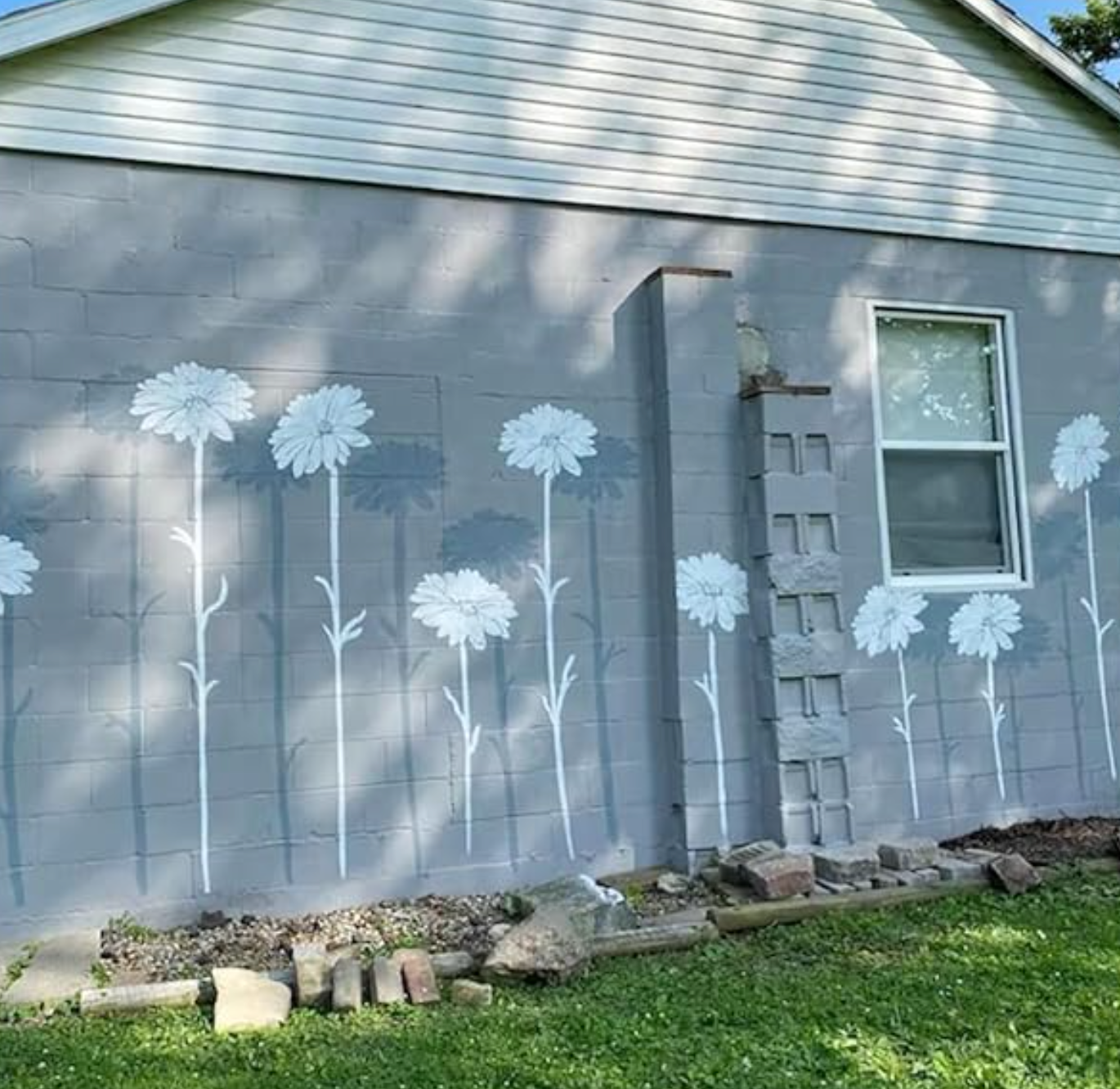 flysmus® Garden Fence Large Flower Stencils DIY Decoration Bloom Trace