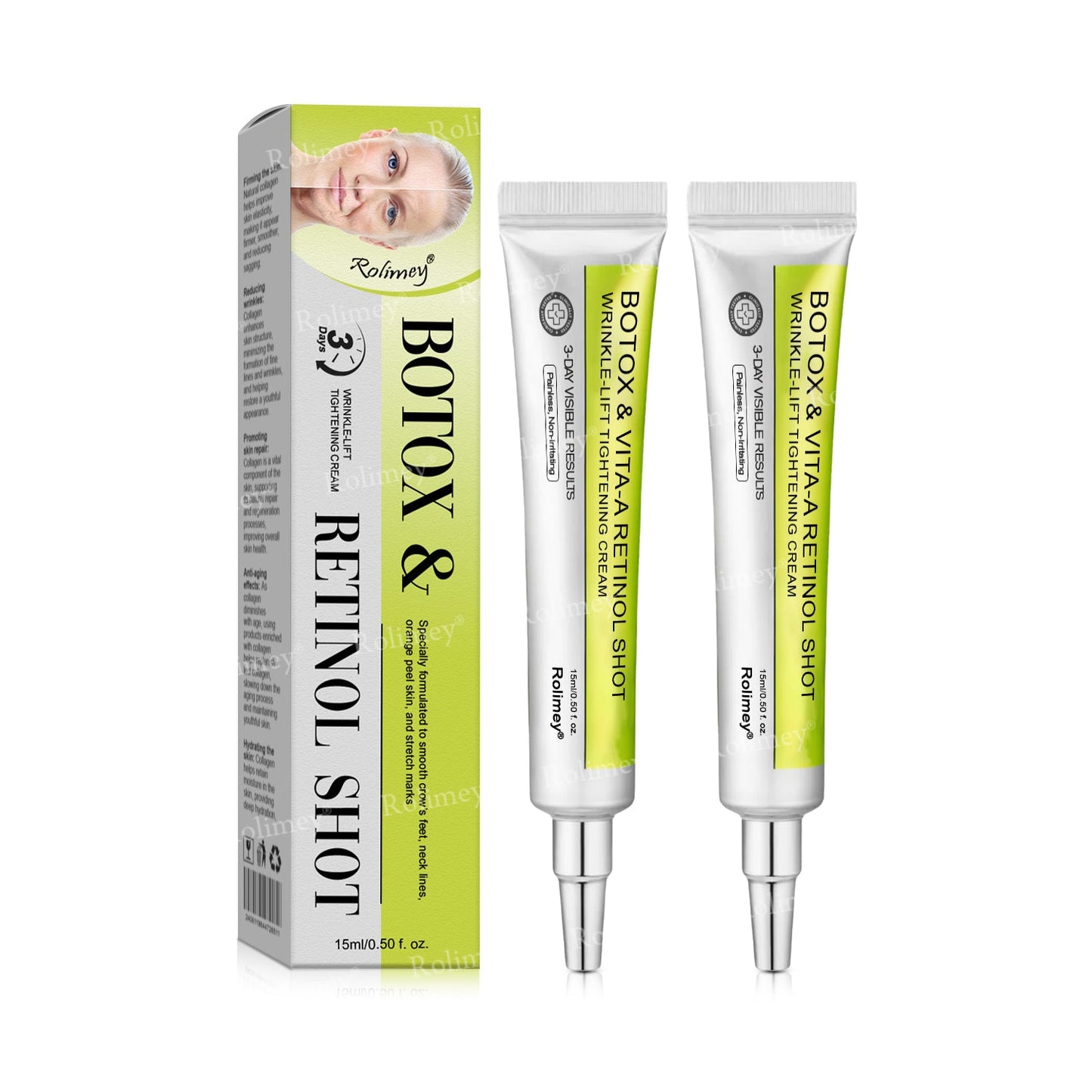 👨‍⚕️💙Made and shipped from Australia 💫Rolimey® Botox & Vita-A Retinol Shot Wrinkle-Lift Tightening cream - Last Day Promotion 70% OFF
